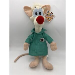 1997 ACE ANIMANIACS PINKY AND THE BRAIN PLUSH WARNER BROS ACME LAB NWT Mouse